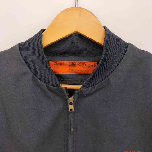 レッドキャップ RED KAP 90S USA製 TALON ZIP 企業ロゴ ワーク ボンバー ジャケット メンズ import:XL