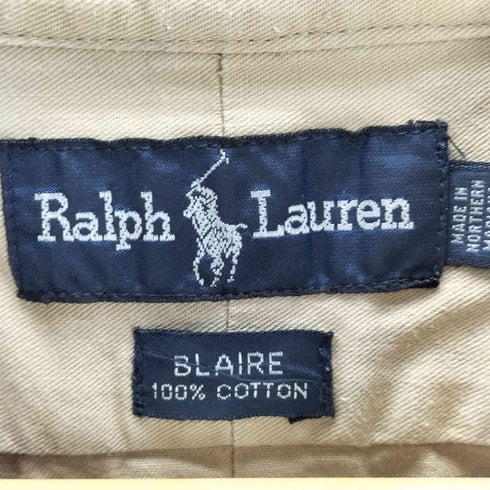 ポロバイラルフローレン Polo by RALPH LAUREN 90S BLAIRE ポニー刺繍 S/S ボタンダウン シャツ ビックサイズ メンズ import:M
