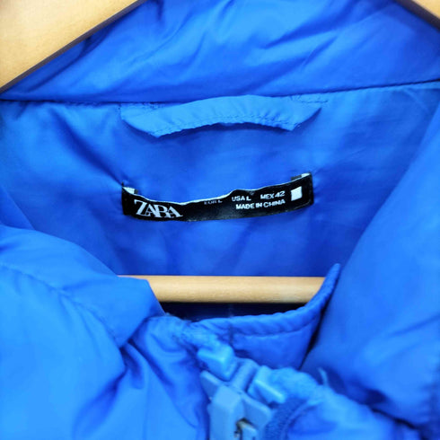 ザラ ZARA ハイネック ダブルジッパー 中綿 パデット ジャケット メンズ import:L
