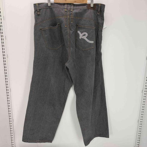 ロカウェア Rocawear 00S バック ロゴ ペイント 立体裁断 5ポケット バギー デニム パンツ 極太 B系 ビックサイズ メンズ 44