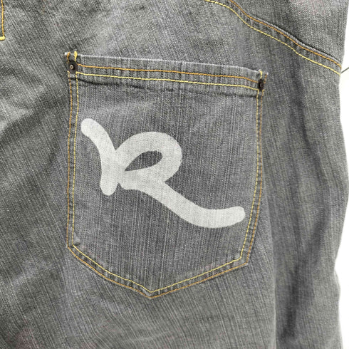 ロカウェア Rocawear 00S バック ロゴ ペイント 立体裁断 5ポケット バギー デニム パンツ 極太 B系 ビックサイズ メンズ 44