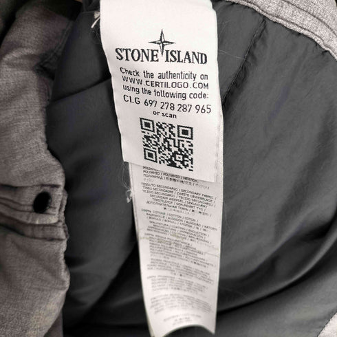 ストーンアイランド STONE ISLAND 14AW MIX FIBRE WATRO TELA DOWN ジップアップ フーデット ダウンコート メンズ import:XL