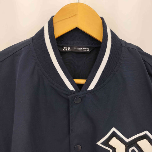 ザラ ZARA ボアワッペン スナップボタン スタジャン メンズ M