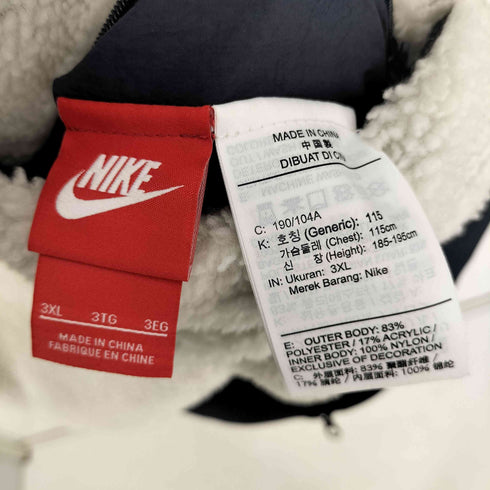 ナイキ NIKE 20AW VM SWOOSH FULL ZIP JACKET ジップアップ ボア フリース ビッグスウッシュ フルジップジャケット メンズ 3XL