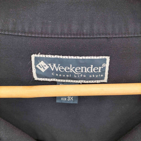 WEEKENDER レーヨン オープンカラー 開襟 半袖 シャツ メンズ 3X