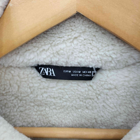 ザラ ZARA ネイティブ柄 フリース ボア ジャケット メンズ M