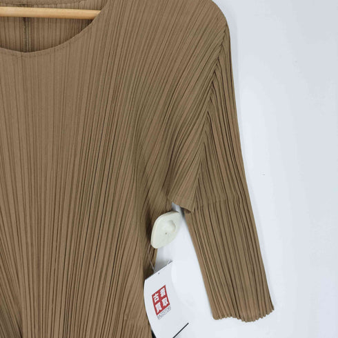 プリーツプリーズイッセイミヤケ PLEATS PLEASE ISSEY MIYAKE 19SS ミッドレングス プリーツ ドレス L/S ワンピース レディース JPN:3