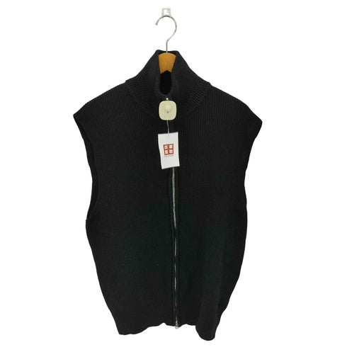 ザラ ZARA ダブルジップニットベスト ドライバーズニットベスト メンズ M