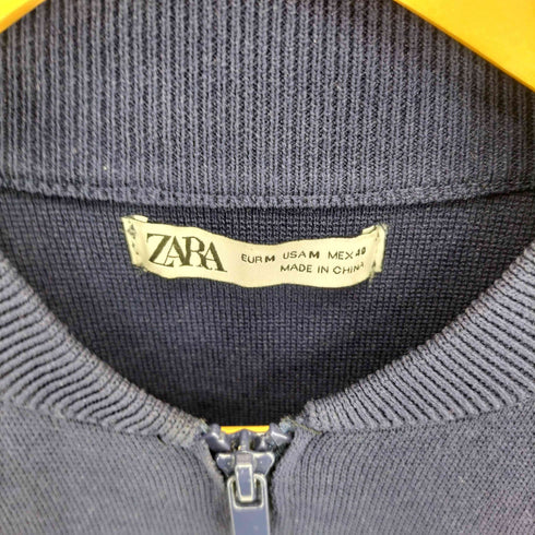ザラ ZARA アームライン ニット ブルゾン トラックジャケット メンズ M