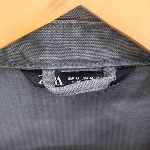 ザラ ZARA オーバーサイズ ウォッシュ加工 デニムジャケット メンズ M