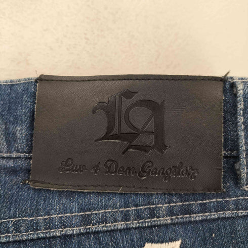LOS ANGELES 刺繍デザイン デニム パンツ Y2K メンズ JPN:XL