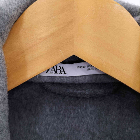 ザラ ZARA ダブルジップ ウール ブルゾン ジャケット メンズ M