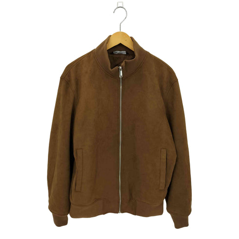 ザラ ZARA ハイネック フェイク スエード スウェード ジャケット メンズ L