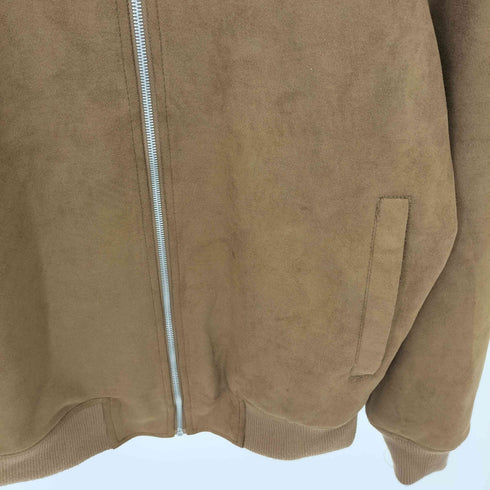 ザラ ZARA ハイネック フェイク スエード スウェード ジャケット メンズ L