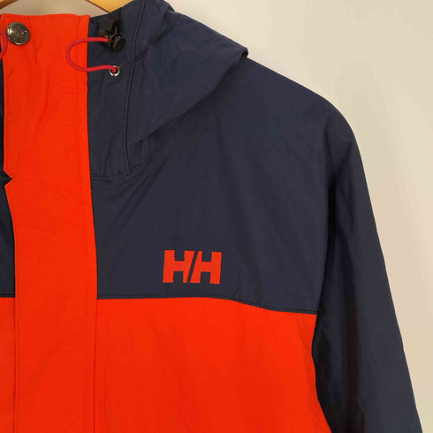 ヘリーハンセン HELLY HANSEN ロゴ刺繍 裾ドローコード ナイロンジャケット マウンテンパーカー メンズ import:M