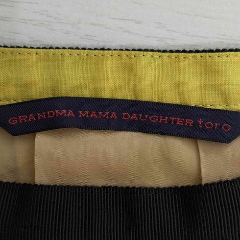 グランドママドーター GRANDMA MAMA DAUGHTER リネン プリーツ スカート レディース JPN:0