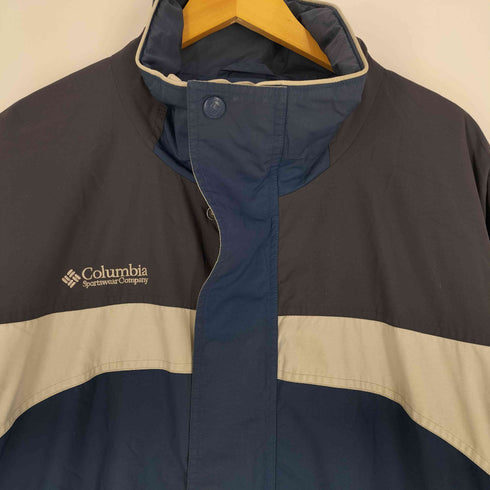 コロンビアスポーツウェア Columbia Sportswear 00S アームワッペン ツートン ナイロンジャケット メンズ import:XL
