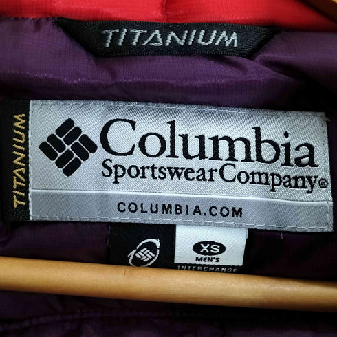 コロンビアスポーツウェア Columbia Sportswear TITANIUM ロゴ刺繍 裾ドローコード ダウンベスト メンズ import:XS