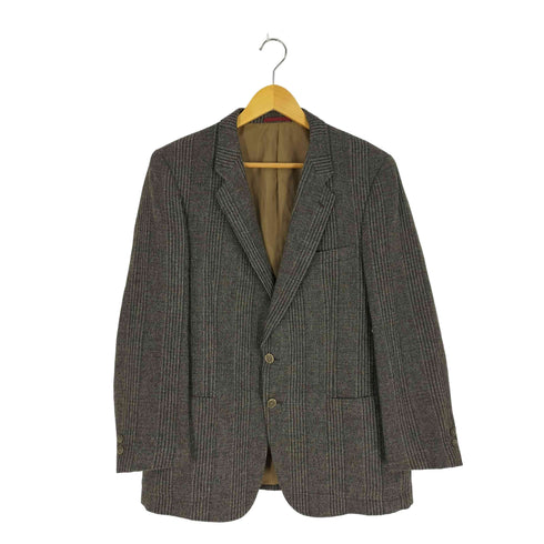 ダーバン DURBAN グレンチェック ウール2Bテーラードジャケット メンズ