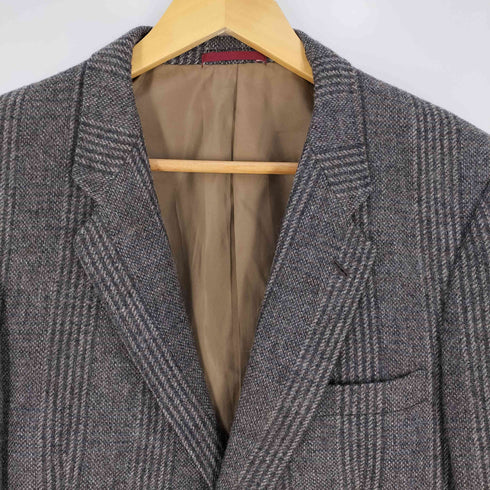 ダーバン DURBAN グレンチェック ウール2Bテーラードジャケット メンズ