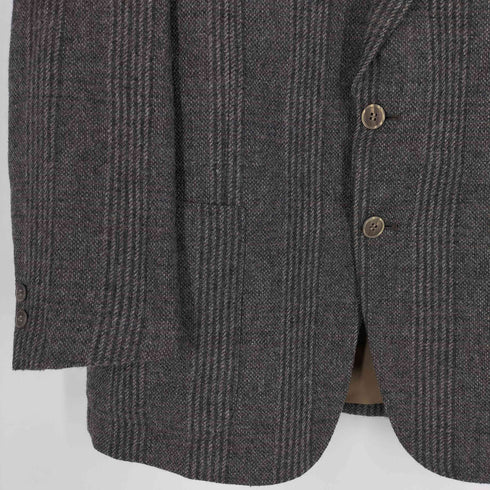 ダーバン DURBAN グレンチェック ウール2Bテーラードジャケット メンズ