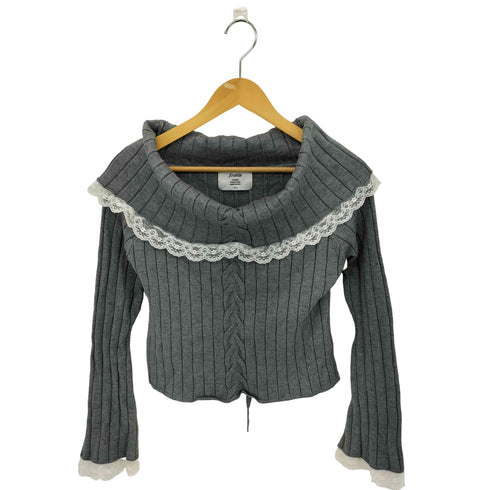 ジュエティ jouetie コサージュオフショルニットトップス レディース import:M