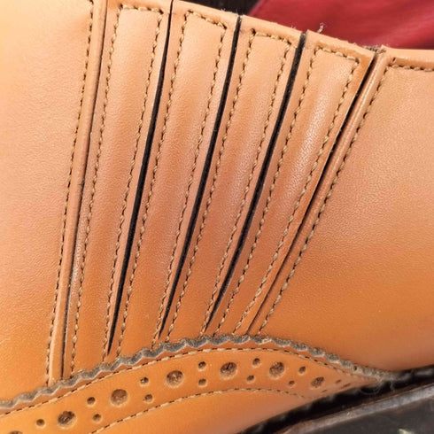 パンチドキャップトゥ レザーシューズ 革靴 メンズ JPN:25.5