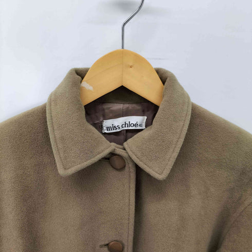 ミスクロエ miss Chloe 80~90s アンゴラ混 ステンカラーコート レディース EUR:42