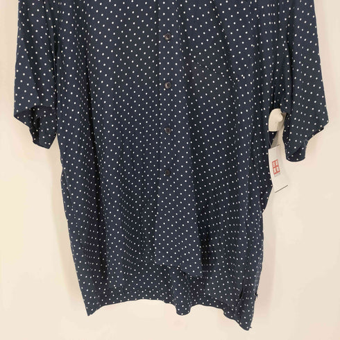 ポロバイラルフローレン Polo by RALPH LAUREN 90s~00s CLAYTON ドット レーヨン 半袖オープンカラーシャツ メンズ import:XL