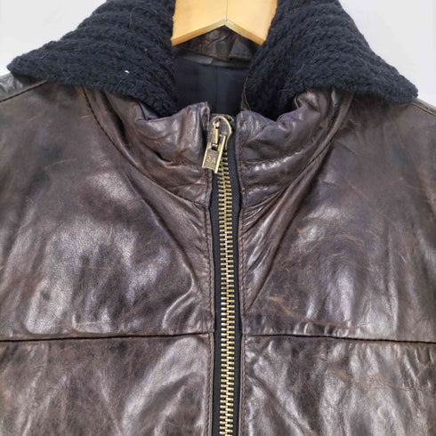 collection PRIVEE? レザー ジップジャケット メンズ JPN:46
