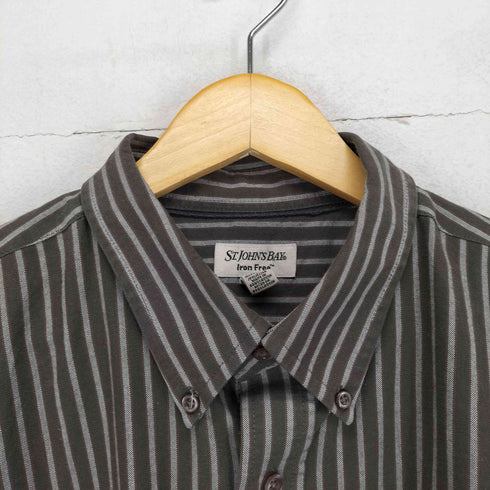 セントジョンズベイ STJOHNS BAY ストライプ柄 ボタンダウンシャツ メンズ import:XL