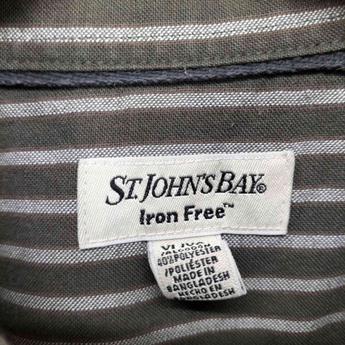 セントジョンズベイ STJOHNS BAY ストライプ柄 ボタンダウンシャツ メンズ import:XL