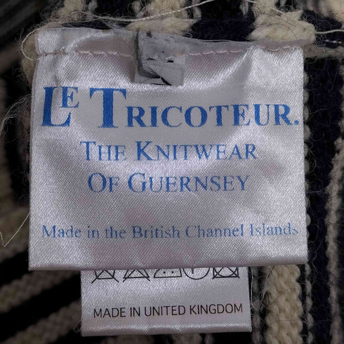 ルトリコチュール LE TRICOTEUR 英国製 TRADITIONAL GUERNSEY SWEATER / ガンジーセーター レディース JPN:34