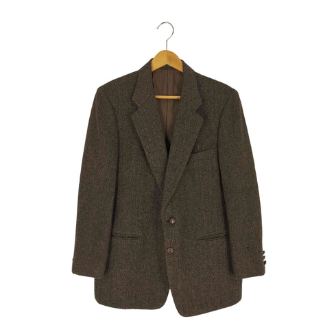 ケントアンドカーウェン KENT&CURWEN クルミボタン ヘリンボーン ウール2Bテーラードジャケット メンズ