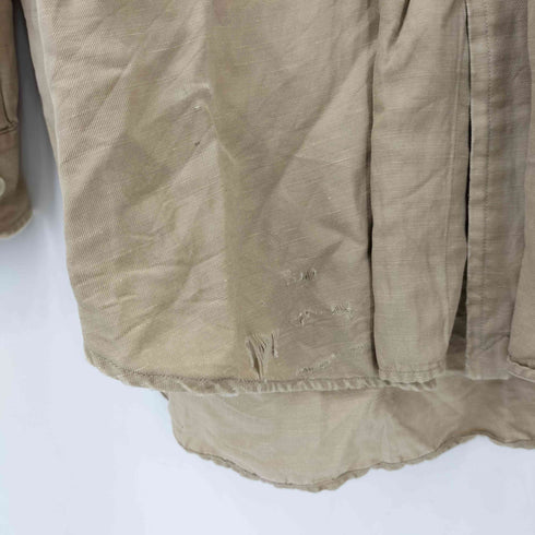 ラルフローレン RALPH LAUREN 90-00s BLAKE ポニー刺繍 ボタンダウン シルクリネン シャツ メンズ L