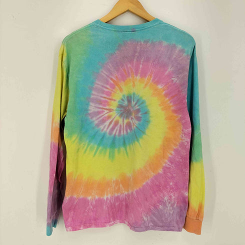 リキッドブルー LIQUID BLUE 90s ダイダイ Grateful Dead サークル クルーネック長袖Tシャツ スパイラルデッドベア メンズ import:M