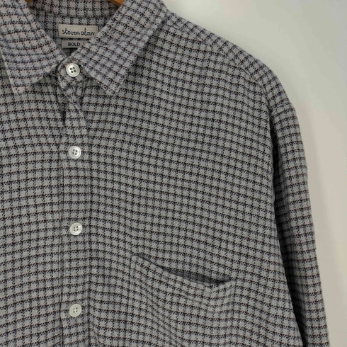 スティーブンアラン Steven Alan 21/ NEL CHECK REVERSE SEAM SHIRT-BOLD/シャツ メンズ JPN:S