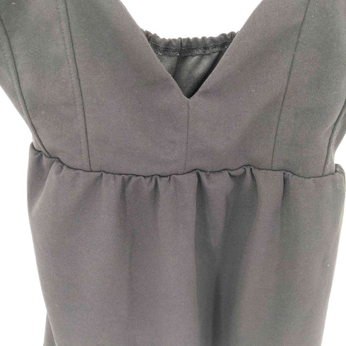 prose verse 肩リボン Vネック ペプラム ビスチェ レディース JPN:M