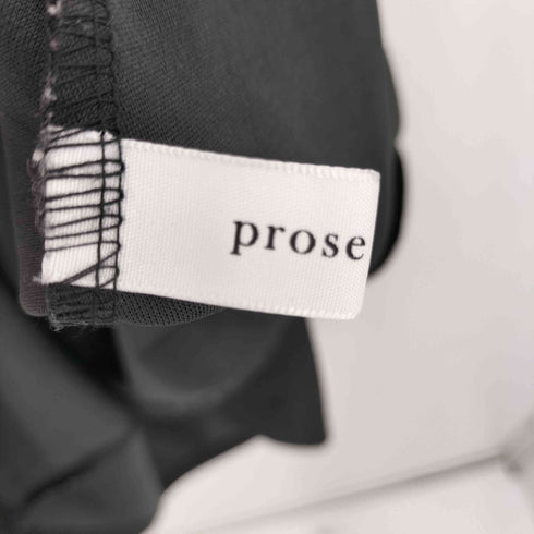 prose verse 肩リボン Vネック ペプラム ビスチェ レディース JPN:M