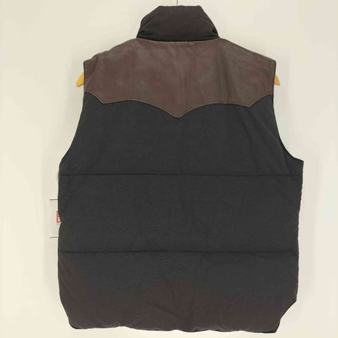 ヒューストン HOUSTON ヨークレザーダウンベスト メンズ JPN:L