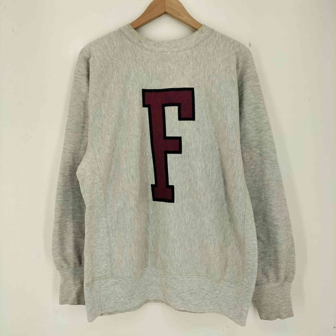 チャンピオン Champion 90s REVERSE WEAVE USA製 2段カレッジ 両面プリント クルーネックスウェット メンズ import:XL