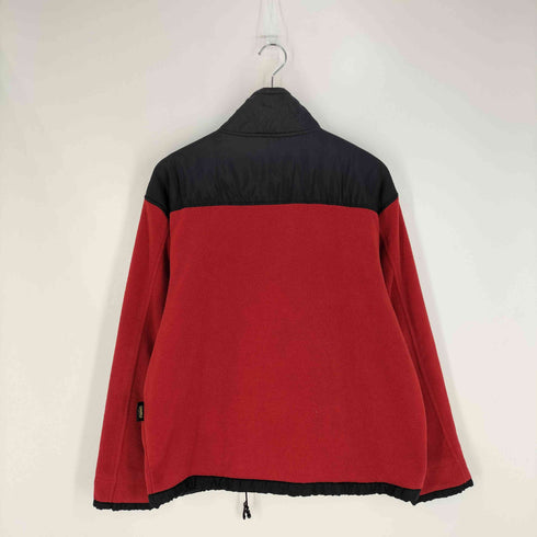 企業ロゴ刺繍 パネルナイロン フリースジャケット メンズ import:M