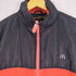 企業ロゴ刺繍 パネルナイロン フリースジャケット メンズ import:M