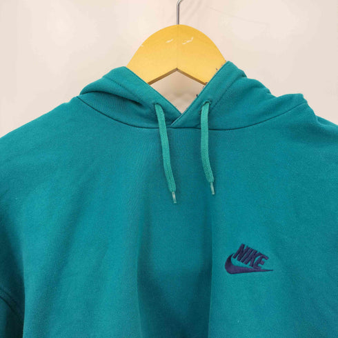 ナイキ NIKE 90s ペルー製 スウッシュロゴ刺繍 バイカラー プルオーバーパーカー メンズ L