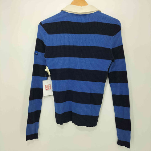 ポロスポーツラルフローレン POLO SPORT RALPH LAUREN 90s 星条旗タグ ラガー ボーダー プルオーバー リブニット レディース import:M