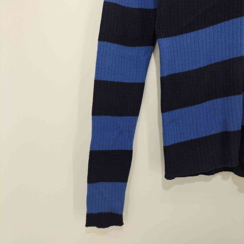 ポロスポーツラルフローレン POLO SPORT RALPH LAUREN 90s 星条旗タグ ラガー ボーダー プルオーバー リブニット レディース import:M