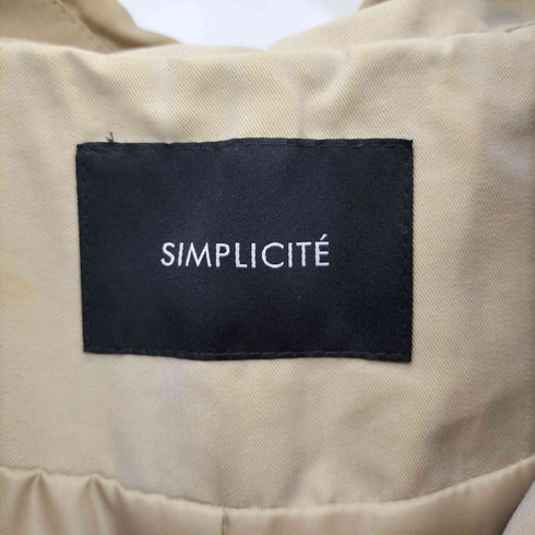シンプリシテェ SIMPLICITE ステンカラーオーバーコート レディース