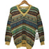 JOHNNY MODE vintage 90s イタリア製 総柄 Vネックニット レディース import:M