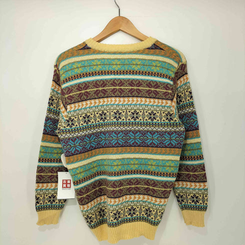 JOHNNY MODE vintage 90s イタリア製 総柄 Vネックニット レディース import:M