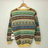 JOHNNY MODE vintage 90s イタリア製 総柄 Vネックニット レディース import:M